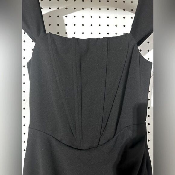 Lulus Coctail Corset Dress Size XS Black Sleeveless Zip Back - Picture 4 of 8